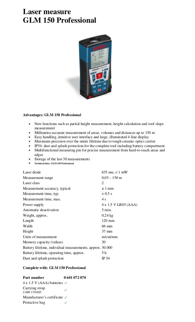Laser Distance Meter Bosch Glm150 Barang Ready Call 085282731888