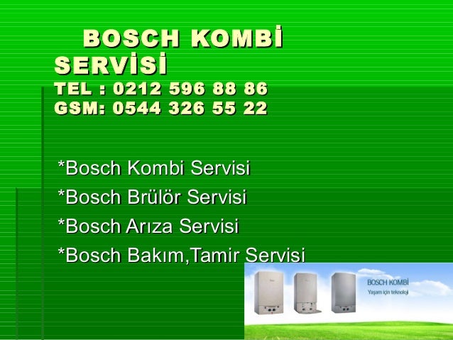Bosch arıza servisi