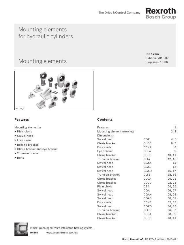 Bosch Rexroth Cylinder Mountings Vardhman Bearings