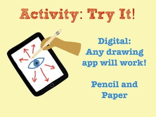 Activity: Try It!
Digital:
Any drawing
app will work!
Pencil and
Paper
 