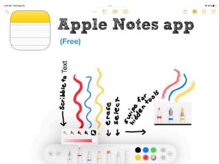 Apple Notes app
(Free)
 