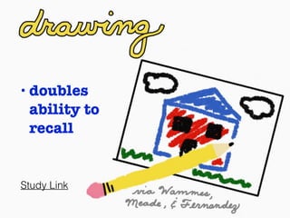 • doubles
ability to
recall
Study Link
 