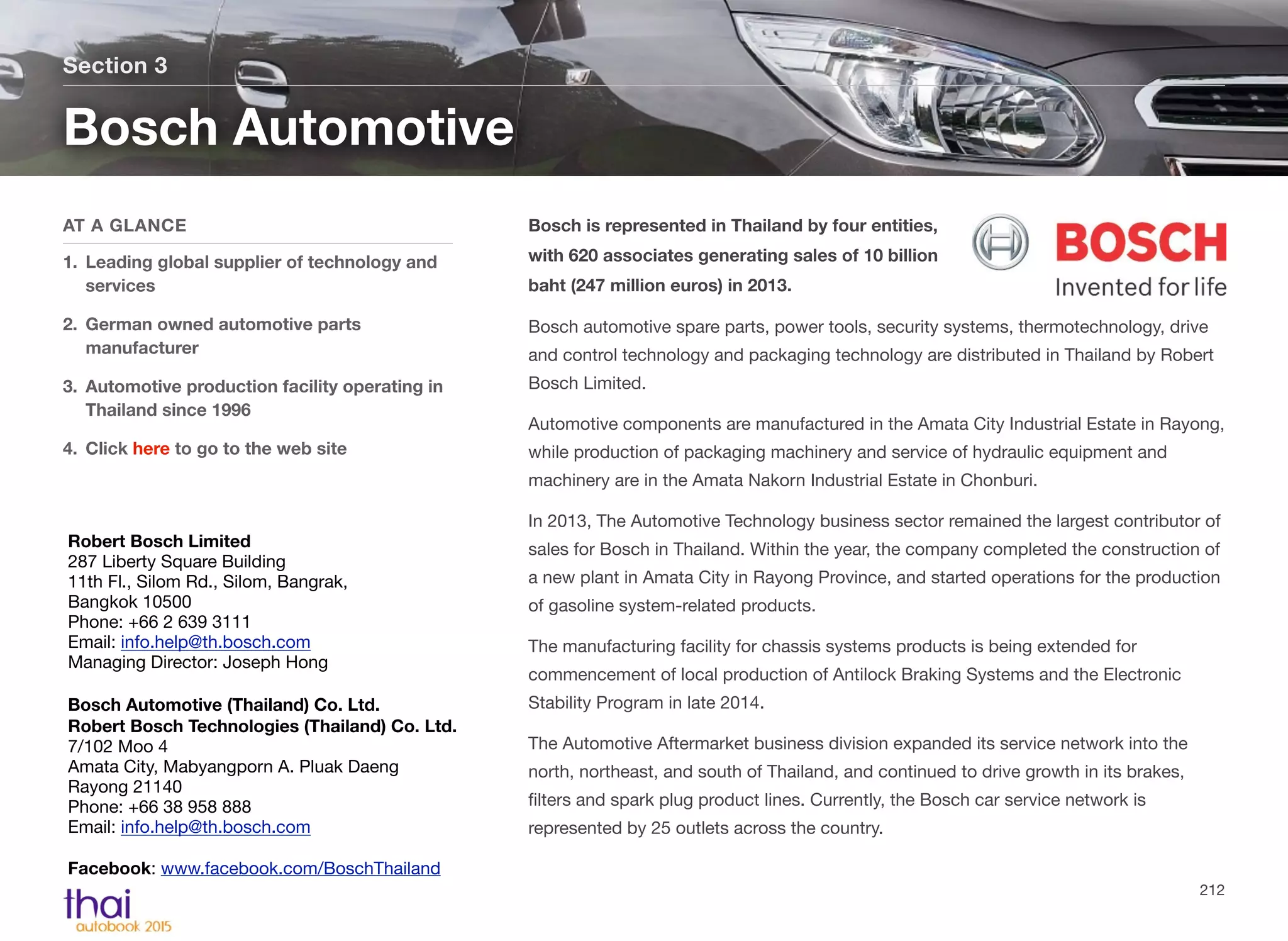 Bosch Rbai Bosch Thailand | PDF