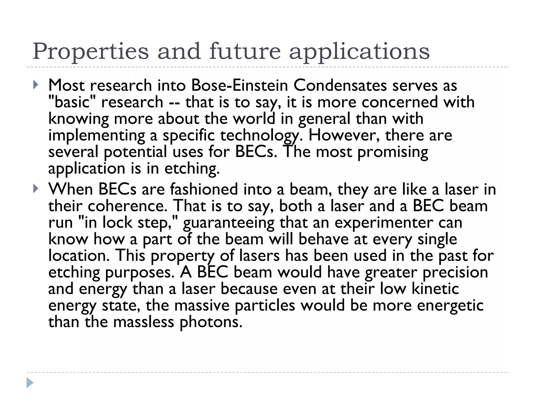 The 5th state of matter - Bose–einstein condensate | PPT | Chemistry ...