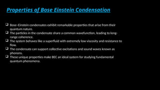 Bose Einstein Condensation quantum mechanically o . pptx | PPTX