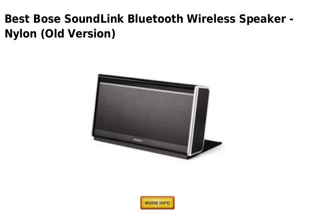 old bose bluetooth speaker