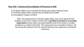 BASIC OCCUPATIONAL SAFETY AND HEALTH MODULE 3 GOVERNMENT POWERS | PDF