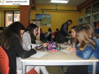 Bosko eguna lehiaketa 2013-14 lanak idazten