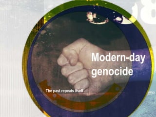 Modern-day
genocide
The past repeats itself

 