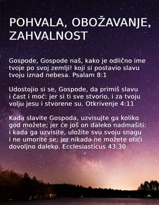 Bosnian Praise Worship Thanksgiving Tract