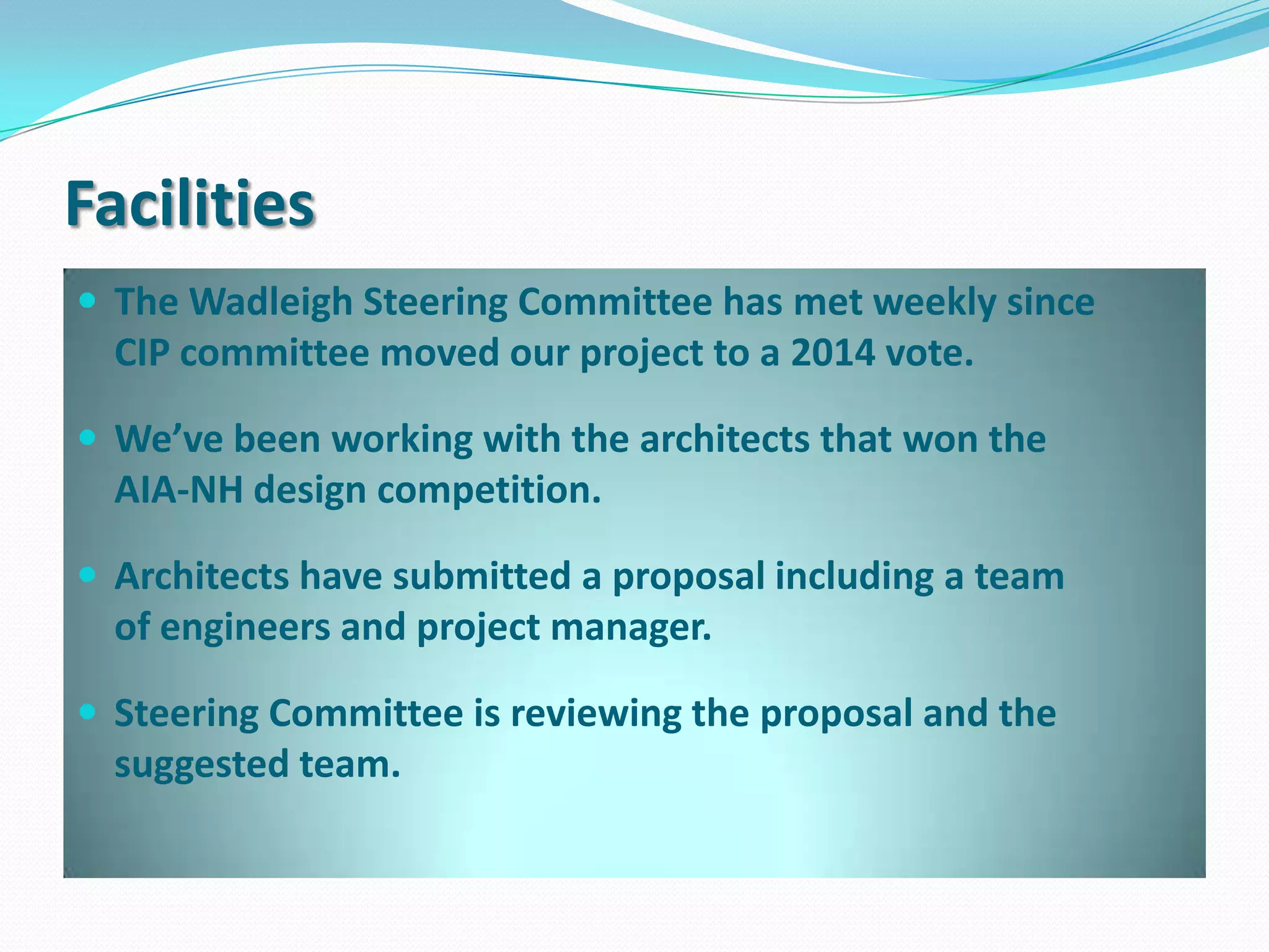 ChrisCostantino & Mary Burdett re-elected for 3 year terms.