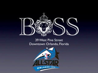 39 West Pine Street
Downtown Orlando, Florida
 