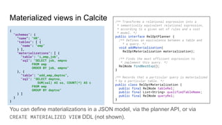 Apache Calcite (a tutorial given at BOSS '21) | PDF