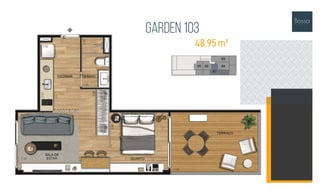 Garden 103
48,95 m²
 
