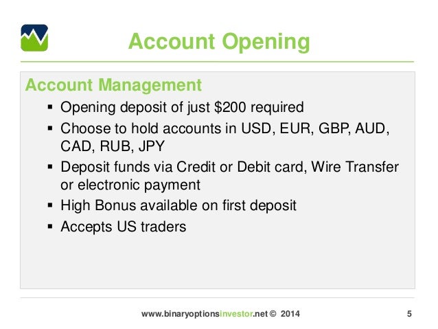 Binary options brokers review