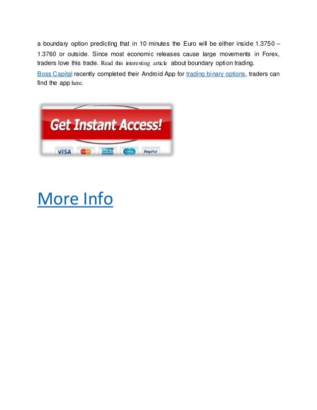 Boss capital binary options strategy