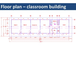 Floor	plan	– classroom	building	
 