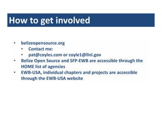 Belize Open Source - Sustainable Development and Engineers Without Borders