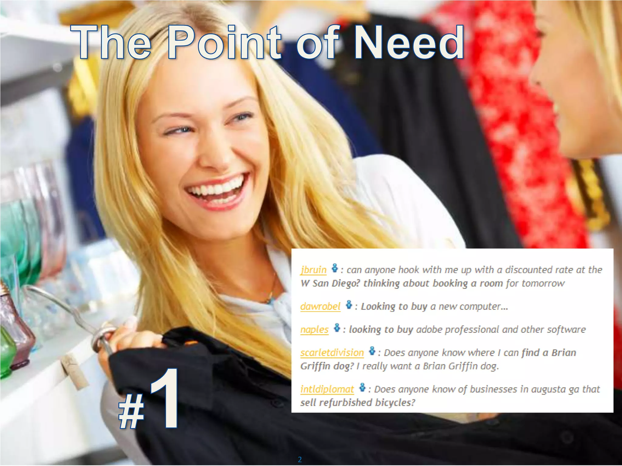 The Point of Need#1  2