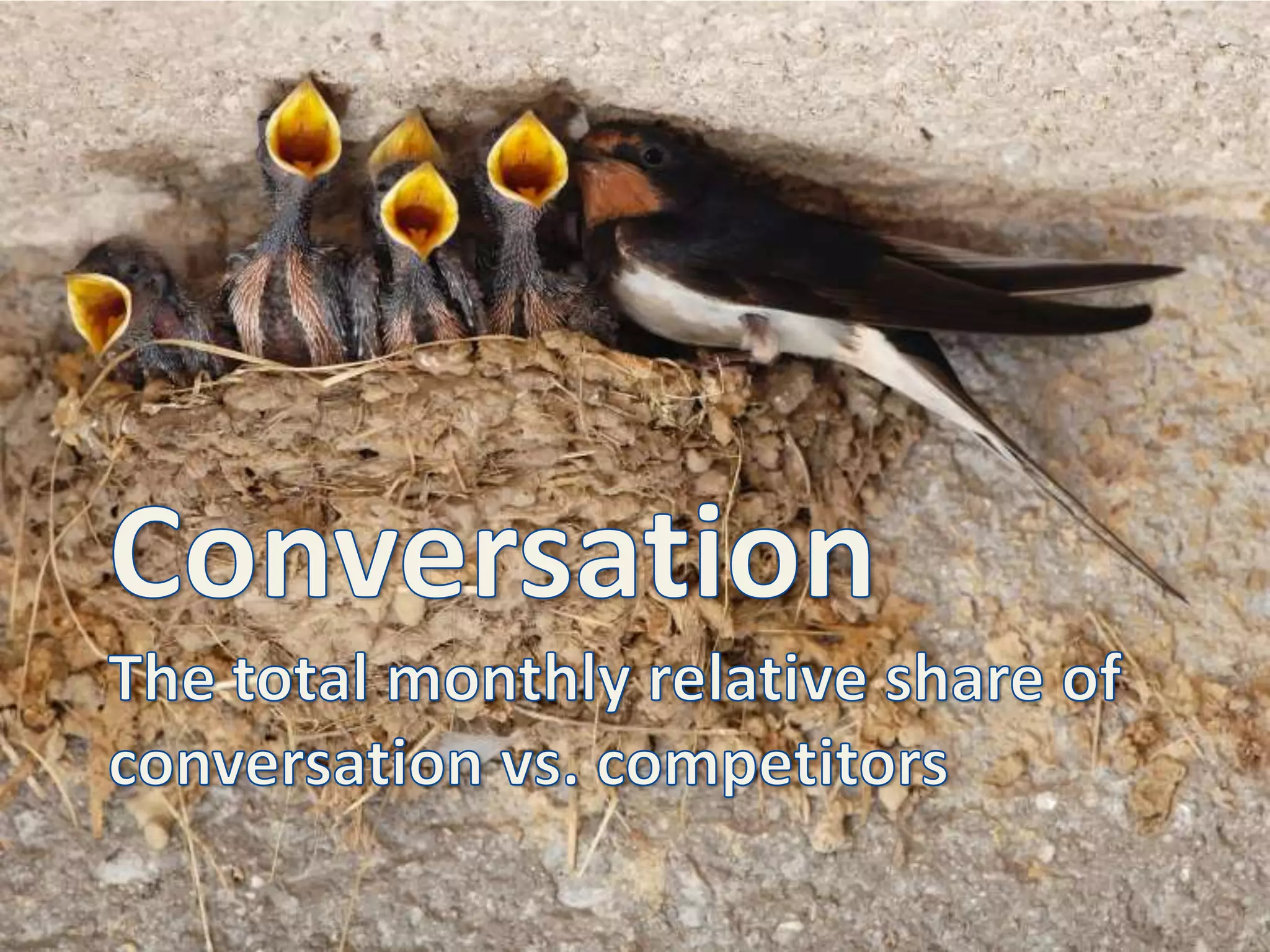 ConversationThe total monthly relative share of conversation vs. competitors