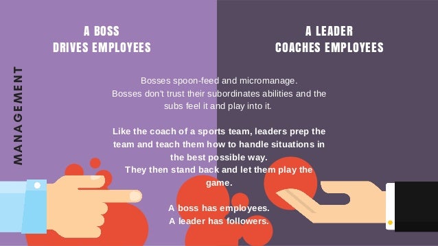 Bosses Vs Leaders