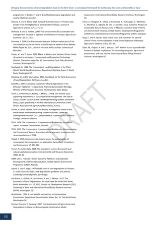 Bossio soils framework bringing the economics of land degradation back to the farm level