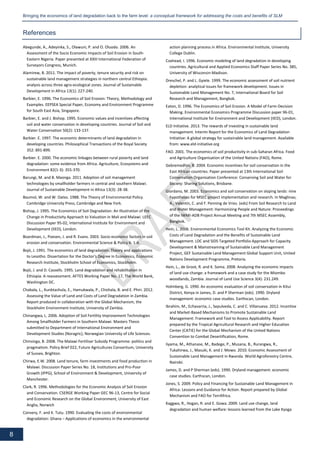 Bossio soils framework bringing the economics of land degradation back to the farm level