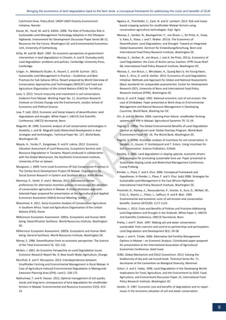 Bossio soils framework bringing the economics of land degradation back to the farm level