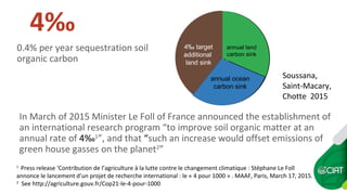4‰
In March of 2015 Minister Le Foll of France announced the establishment of
an international research program “to improv...