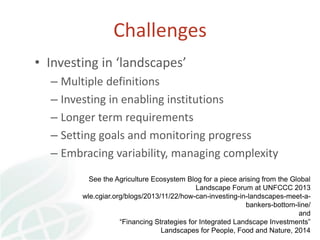 Transforming global landscapes