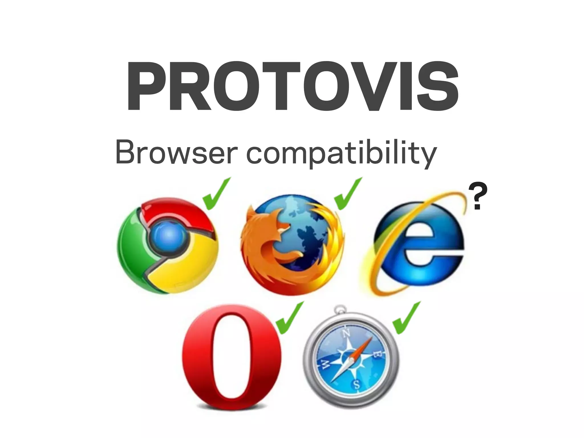PROTOVIS
Browser compatibility
                        ?
 