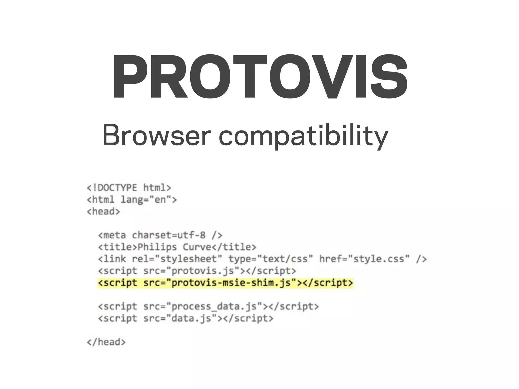 PROTOVIS
Browser compatibility
 