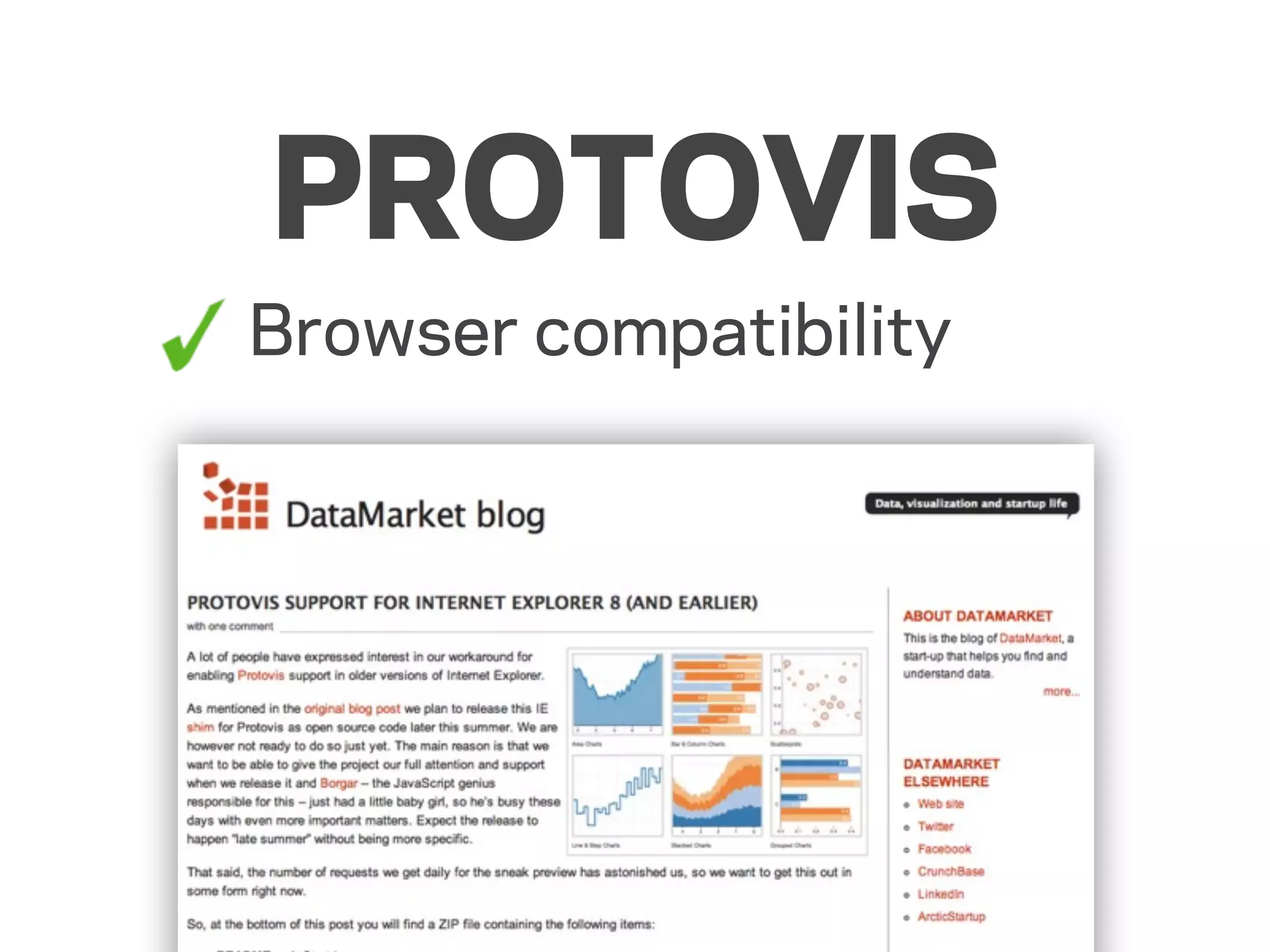 PROTOVIS
Browser compatibility
 