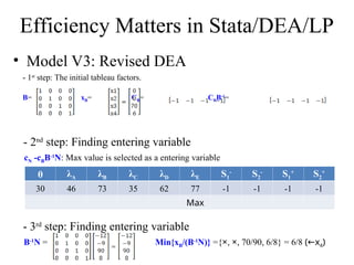 Stat A 20 Phân tích DEA với dữ liệu lớn trong STATA | PPT