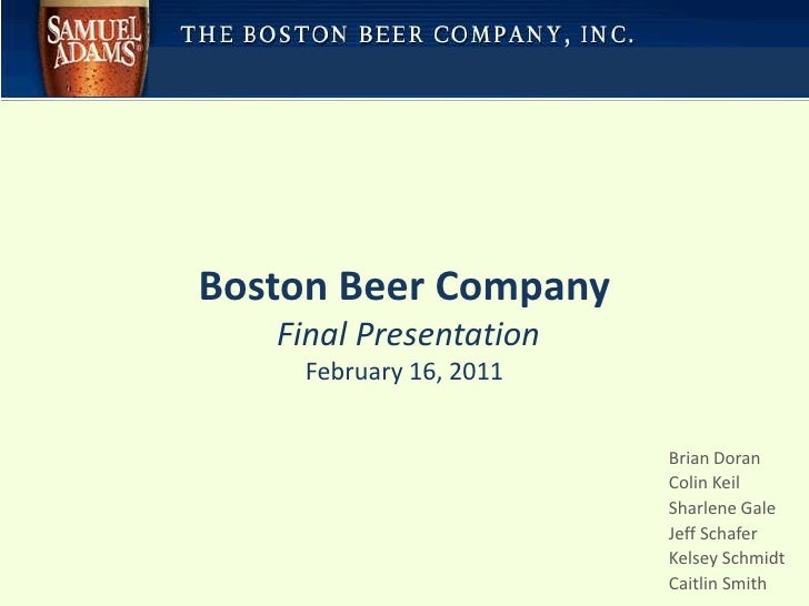 Boston Beer Pany Final Presentation Final
