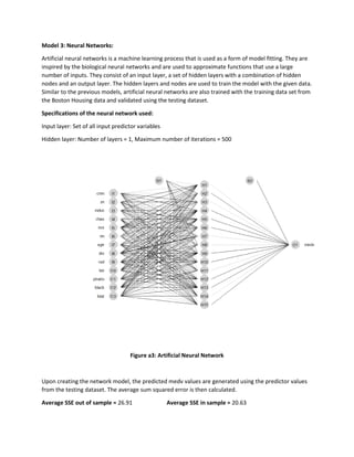 Regression Analysis and model comparison on the Boston Housing Data | PDF