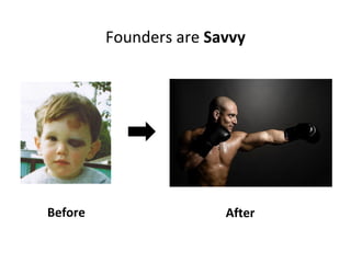 Founders are  Savvy Before After 