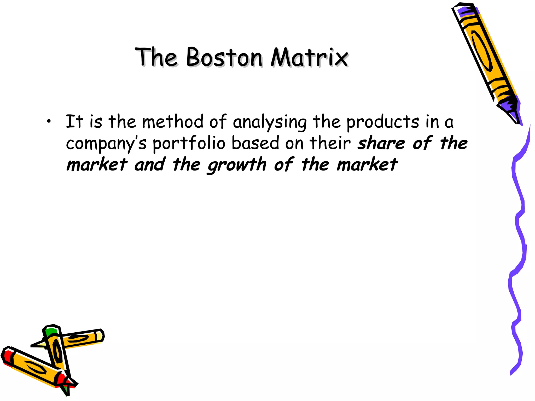Boston matrix and product life cycle | PPT