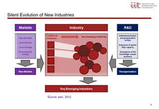 Silent Evolution of New Industries




                    Source: pwc, 2012

                                        8
 