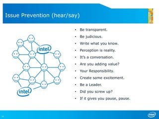 Create SMP toolkit, with standards for measurement & analytics