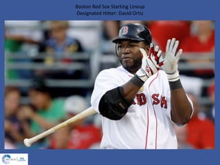 Boston Red Sox Starting Lineup
Designated Hitter: David Ortiz