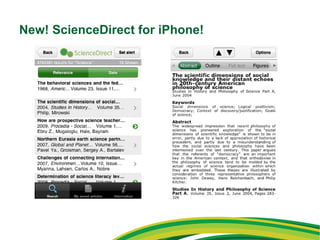 New! ScienceDirect for iPhone! 