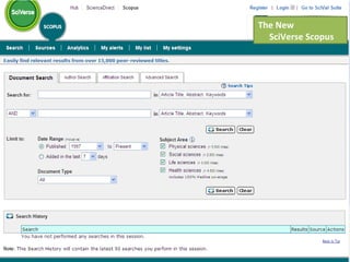 The New  SciVerse Scopus 