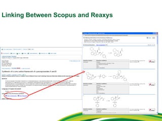 Linking Between Scopus and Reaxys 
