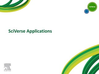 SciVerse Applications 