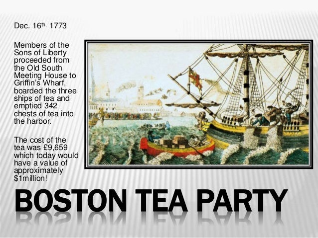 a study of the boston tea party There was a second boston tea party three months after the boston tea party, bostonians once again sent tea splashing when 60 disguised men boarded the fortune in march 1774, forced the crew . a study of the boston tea party There was a second boston tea party three months after the boston tea party, bostonians once again sent tea splashing when 60 disguised men boarded the fortune in march 1774, forced the crew .