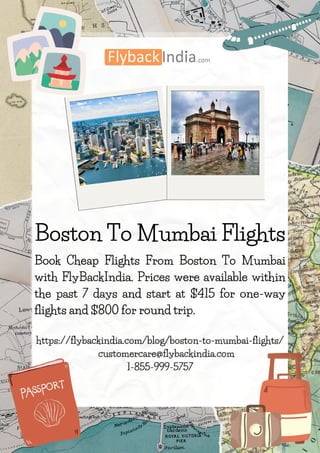 Boston To Mumbai Flights