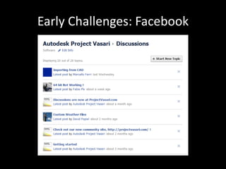 Early Challenges: Facebook
 