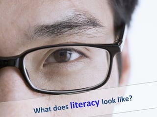 What does  literacy  look like? 