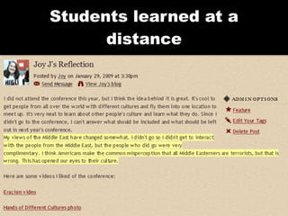 Students learned at a distance 